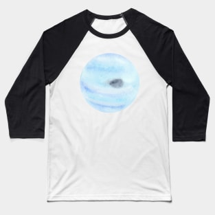 Neptune Watercolor Illustration Baseball T-Shirt